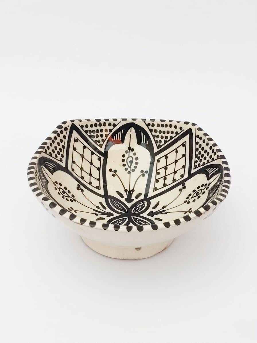 Berber Geometric Ceramic Piece – Berber Pattern Kitchen Piece