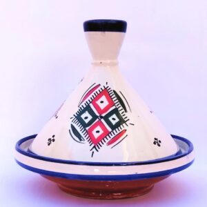 Berber Geometric Ceramic Piece – Atlas-Inspired Pottery Accent