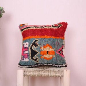 Amazigh Boucherouite Pillow Cover
