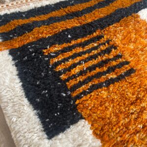 Colorful Berber Beni Ourain Wool Rug – Custom Moroccan Floor Textile