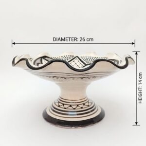 Berber Geometric Ceramic Piece – Berber Pattern Kitchen Piece