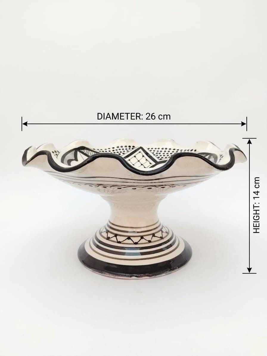 Berber Geometric Ceramic Piece – Berber Pattern Kitchen Piece