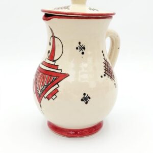 Amazigh Ceramic Piece – Moroccan Pitcher and Cups Pottery Set
