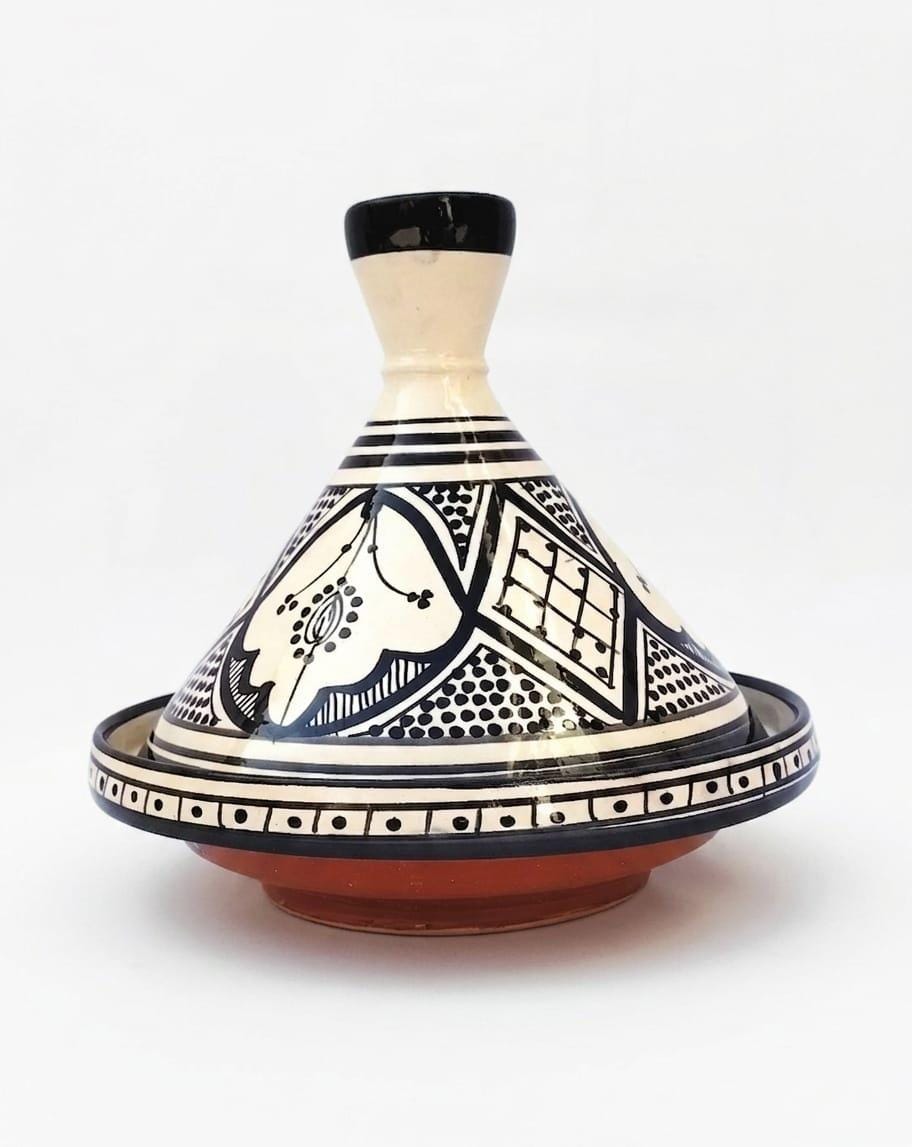 Berber Geometric Ceramic Piece – Berber Pattern Kitchen Piece
