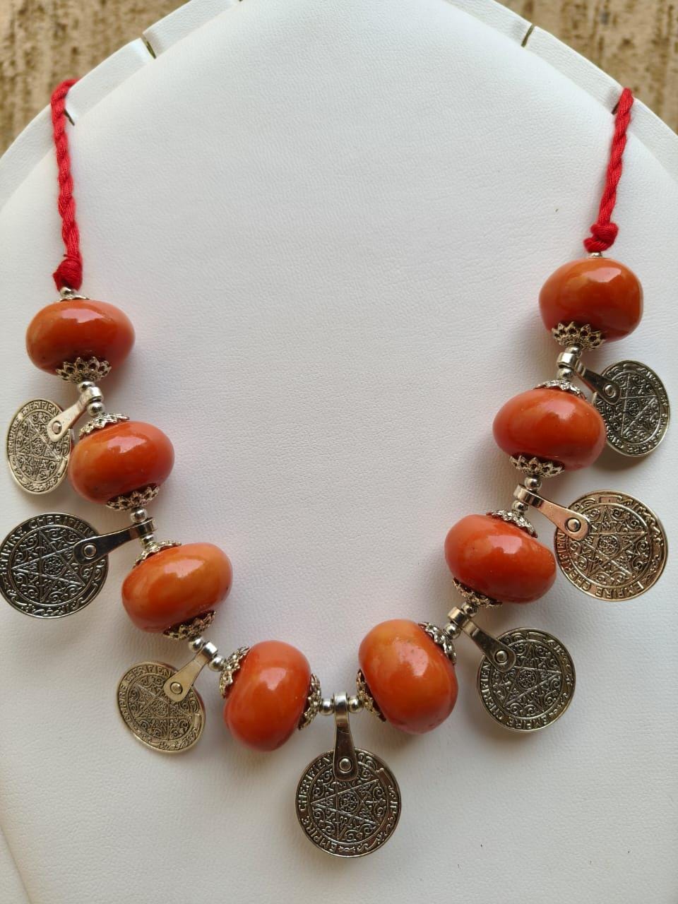 Amazigh Silver Coin Necklace – Symbolic Pendant for Everyday Styling