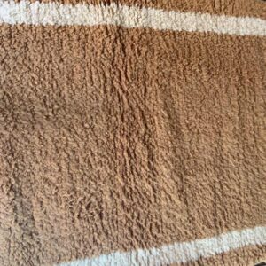 Camel Beige Berber Wool Rug – Minimal Moroccan Atlas Carpet