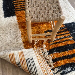 Colorful Berber Beni Ourain Wool Rug – Custom Moroccan Floor Textile