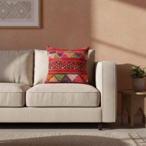 Handmade Kilim Pillow Cover – Vintage Berber Wool Cushion