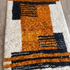 Colorful Berber Beni Ourain Wool Rug – Custom Moroccan Floor Textile