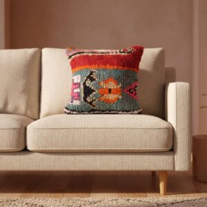 Amazigh Boucherouite Pillow Cover