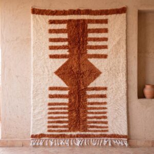Amazigh Wool Geometric Rug – Amazigh Rug with Symbolic Character