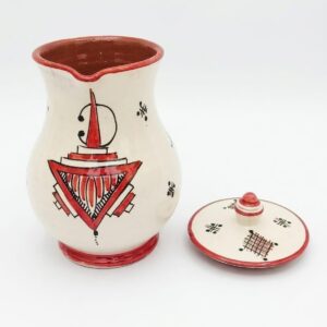 Amazigh Ceramic Piece – Moroccan Pitcher and Cups Pottery Set