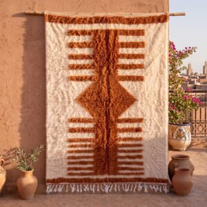 Amazigh Wool Geometric Rug – Amazigh Rug with Symbolic Character