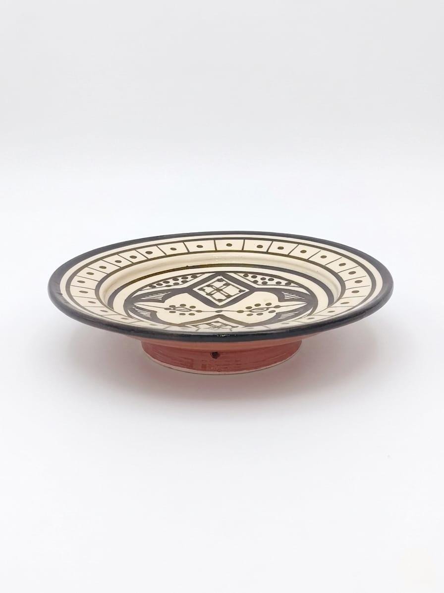 Berber Geometric Ceramic Piece – Berber Pattern Kitchen Piece