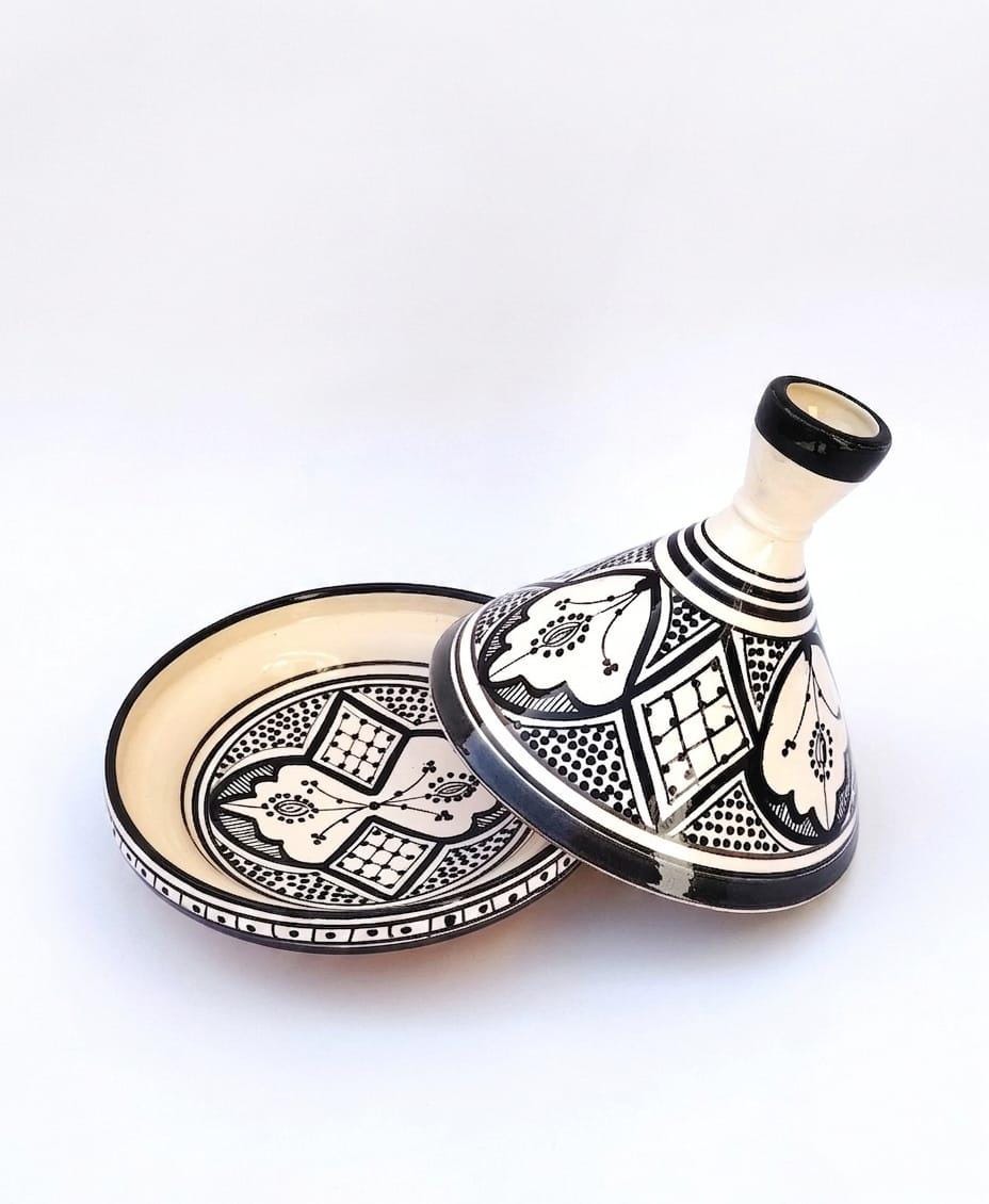 Berber Geometric Ceramic Piece – Berber Pattern Kitchen Piece