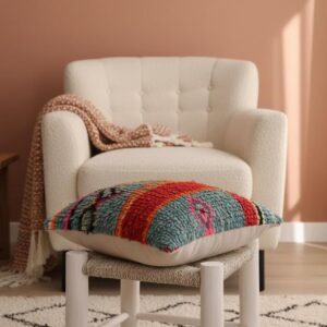 Amazigh Boucherouite Pillow Cover