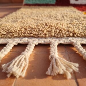 Colorful Berber Wool Rug – Beni Ourain Abstract Tree Atlas Design