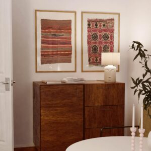 Antique Tribal Fabric Art – Print | Framed or Unframed | Boho Wall Decor Berber Accent
