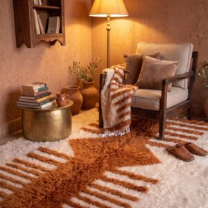 Amazigh Wool Geometric Rug – Amazigh Rug with Symbolic Character