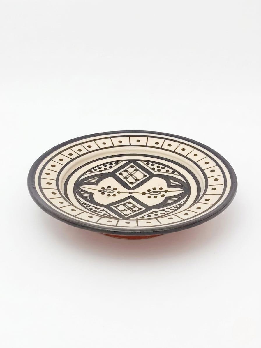 Berber Geometric Ceramic Piece – Berber Pattern Kitchen Piece