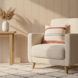 Handmade Kilim Pillow Cover – Vintage Berber Wool Cushion