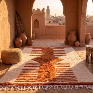 Amazigh Wool Geometric Rug – Amazigh Rug with Symbolic Character
