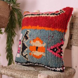 Amazigh Boucherouite Pillow Cover
