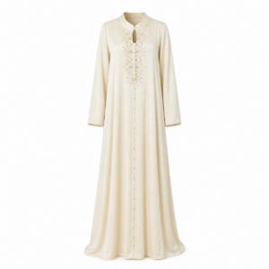 Abaya – Beige Design Detail