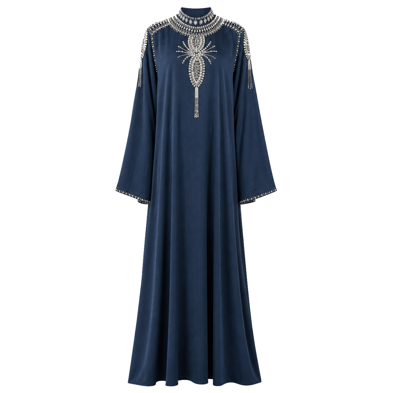 Abaya Dress - Blue Crystal Gulf Elegance