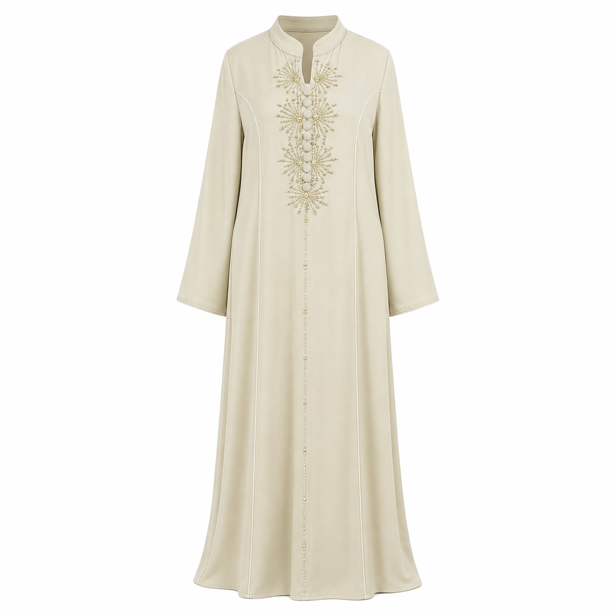 Abaya - Golden Embroidered Gulf Ceremony Style