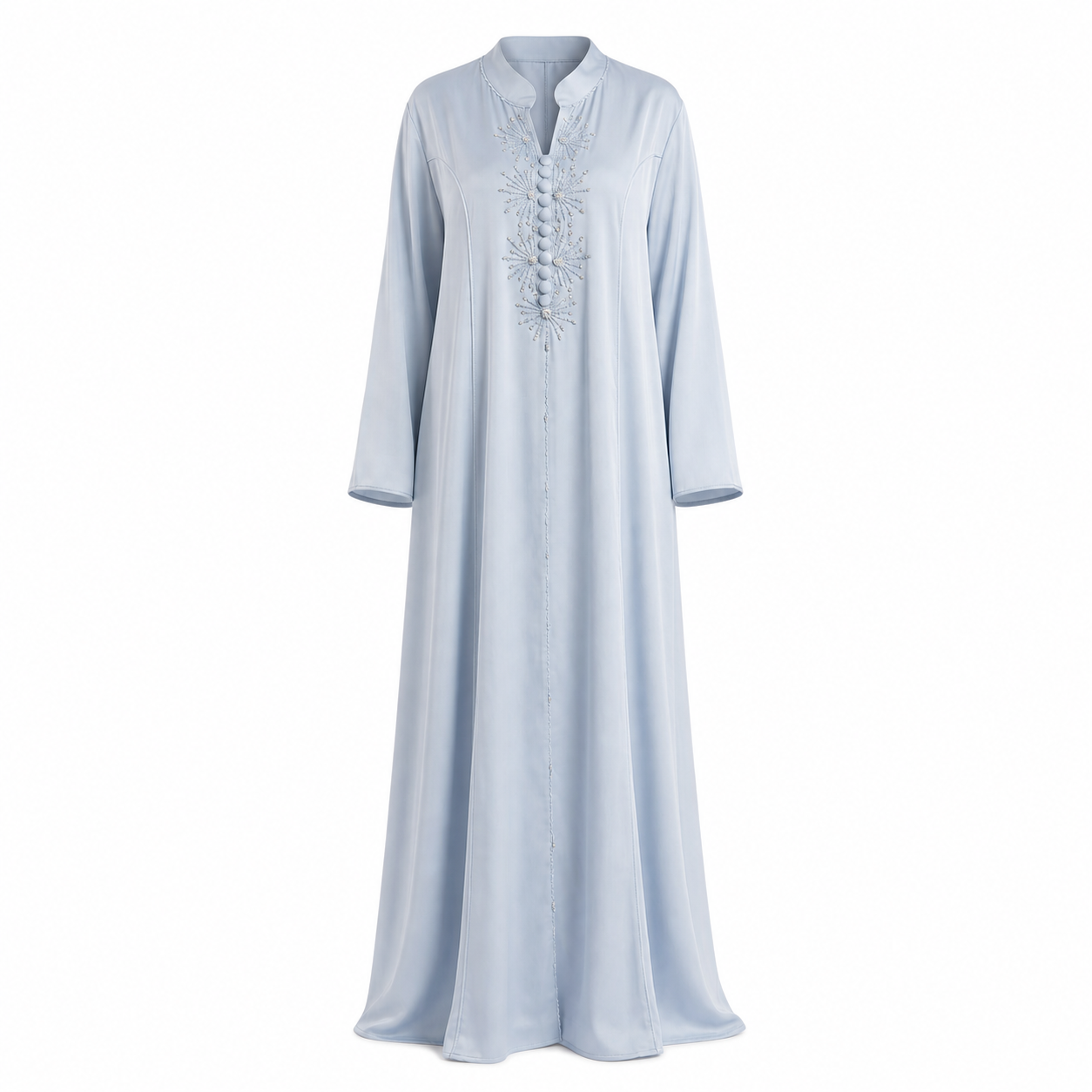Abaya - Pastel Embroidered Ceremony Style