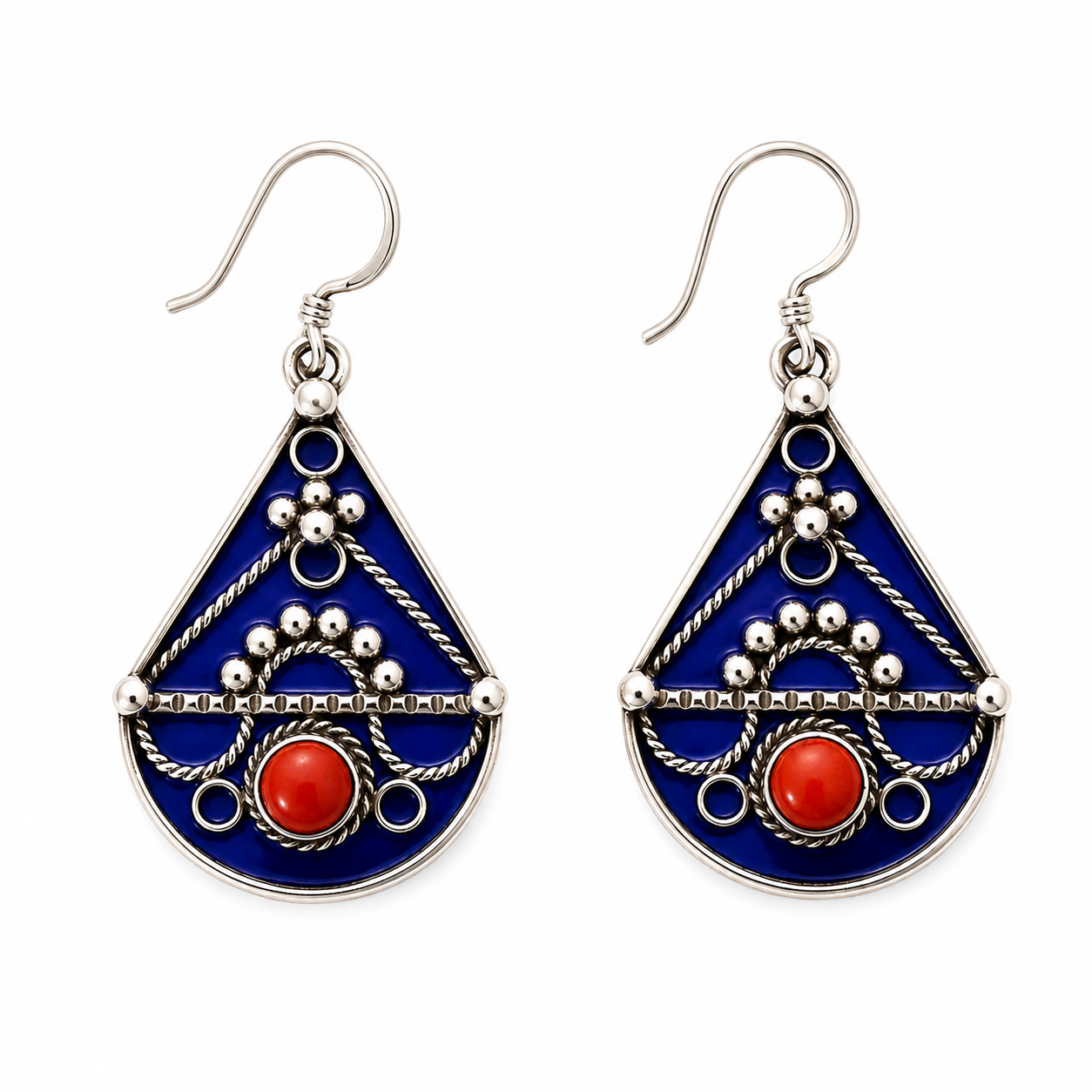 Aman Earrings - Amazigh Silver Heritage Jewelry