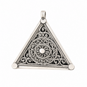 Amazigh Berber Pendant: Sterling Silver Kabyle Tuareg Necklace