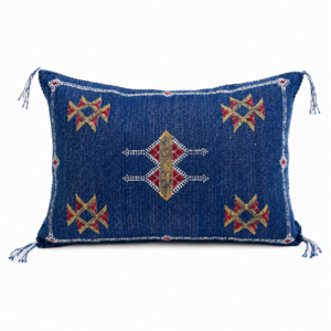 Amazigh Cactus Silk Cover 12×20 Handmade Lumbar Pillow