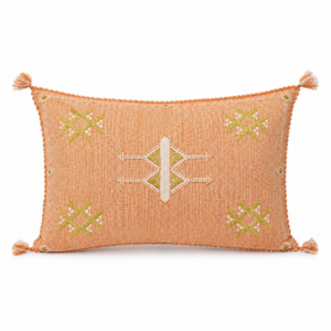 Amazigh Cactus Silk Cover 12×20 Handmade Lumbar Pillow