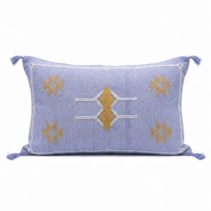 Amazigh Cactus Silk Cover 12×20 Handmade Lumbar Pillow