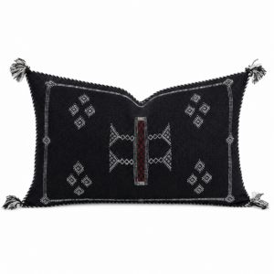 Amazigh Cactus Silk Cover 12×20 Handmade Lumbar Pillow
