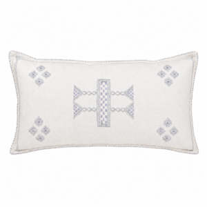 Amazigh Cactus Silk Cover 12×20 Handmade Lumbar Pillow