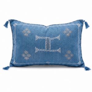 Amazigh Cactus Silk Cover 12×20 Handmade Lumbar Pillow
