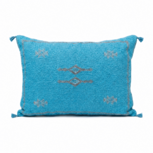 Amazigh Cactus Silk Cover 12×20 Handmade Lumbar Pillow
