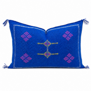 Amazigh Cactus Silk Cover 12×20 Handmade Lumbar Pillow