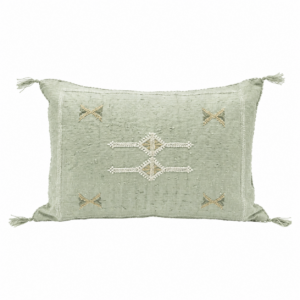 Amazigh Cactus Silk Cover 12×20 Handmade Lumbar Pillow