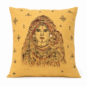 Amazigh Le Lin Pillow – Moroccan Sofa Pillow with Texture