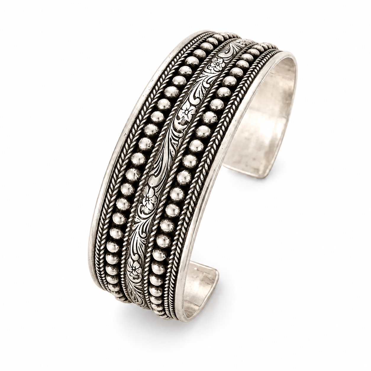 Amazigh Silver Bracelet – Berber Wrist Adornment