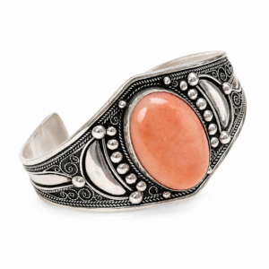 Amazigh Silver Motif Bracelet – Moroccan Accent for Daily Wear