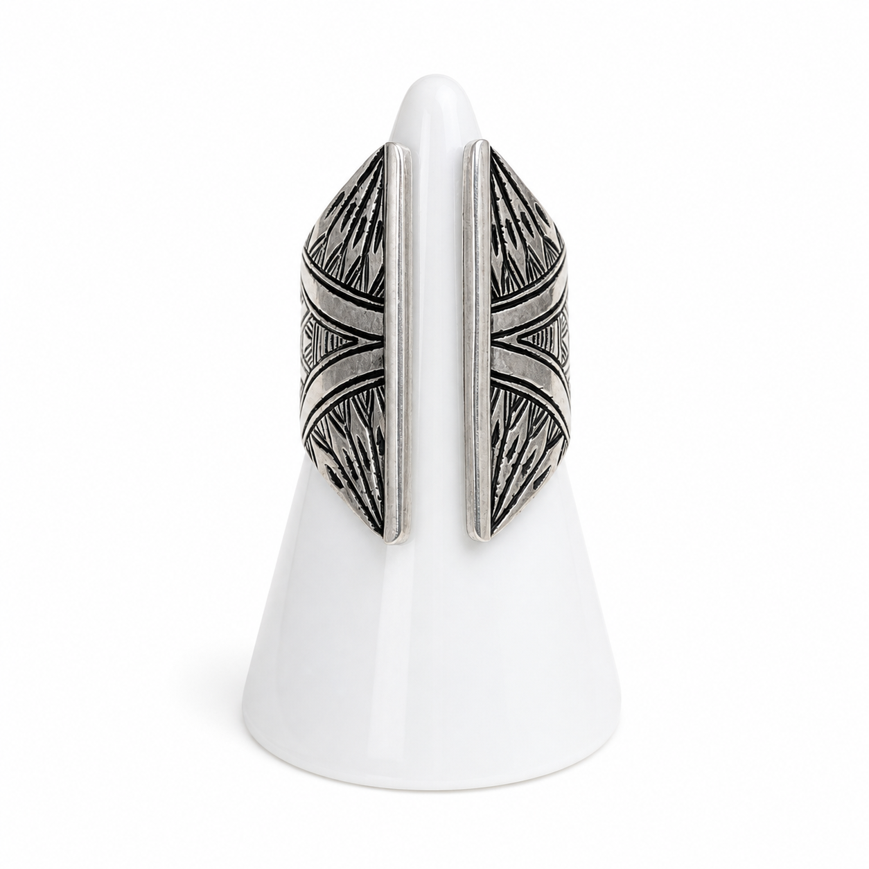 Amazigh Silver Ring – Tihya Heritage Inspired Design