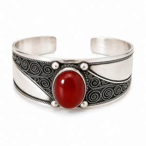 Amazigh Silver Symbol Bracelet – Amazigh Jewelry with Character