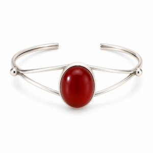 Amazigh Silver Tribal Bracelet – Atlas Motif Bracelet