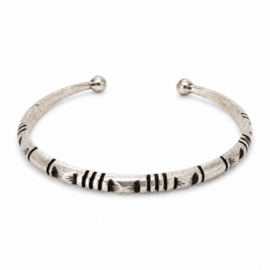 Amazigh Silver Tribal Bracelet – Berber Wrist Adornment