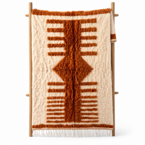 Amazigh Wool Geometric Rug – Amazigh Rug with Symbolic Character